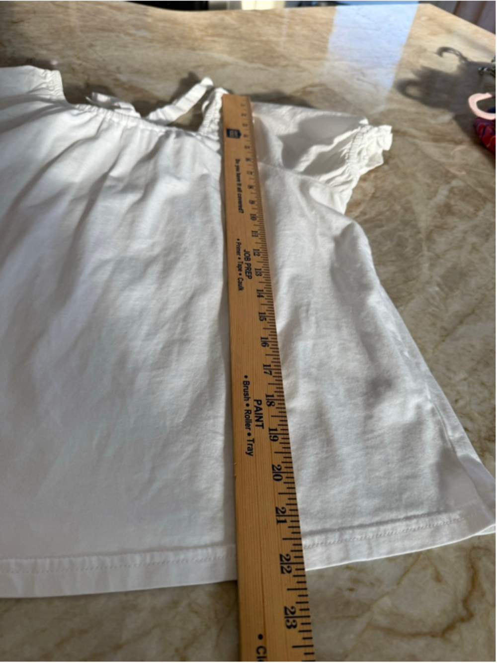J.CREW White Puff Sleeve Blouse M, crisp cotton sleeves and tie, knit to body - Picture 4 of 8